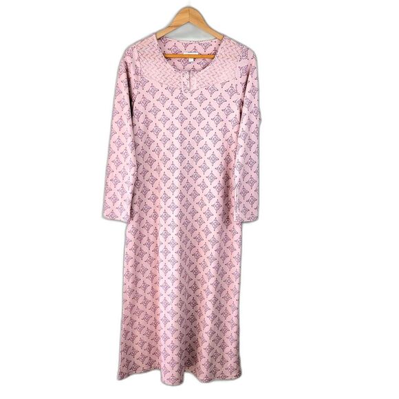 Charter Club 100% Cotton Pink Patterned Nightgown size XS NWT - Picture 1 of 11